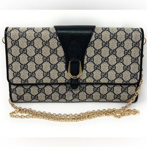 Gucci Clutch Crossbody Shoulder Bag Gucci Web Vintage